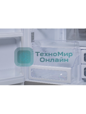 Холодильник Sharp SJGX98PWH белое стекло четырехкамерный 394/211л морозилка снизу, No Frost, Side by Side