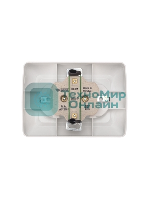 Розетка Kranz 2-ая DEA керамика с/з с/у 16А белый (1/10/100)