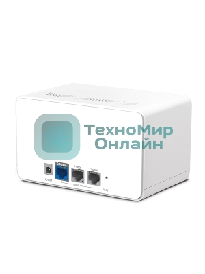 Домашняя Mesh Wi‑Fi система AX6000 Whole Home Mesh Wi-Fi 6 SystemSPEED: 1148 Mbps at 2.4 GHz + 4804 Mbps at 5 GHzSPEC: Internal Antennas, 1× 2.5 Gbps Port (WAN/LAN auto-sensing), 2× Gigabit Ports (WAN/LAN auto-sensing), 1024-QAM, OFDMA, HE160FEATURE: MERCUSYS APP, Router/AP