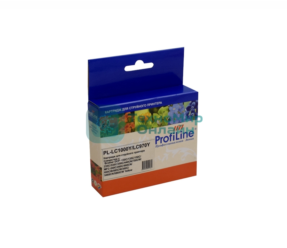 Картридж струйный ProfiLine PL-LC1000Y/LC970Y для Brother DCP -130C/135C/150C/235C/330C/350C/440CN/750CW/MFC-240C/260C/660CN/665CW/885CW/360C/5460CN/5860CW Yellow водн