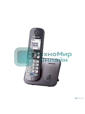 Телефон беспроводной (DECT) Panasonic KX-TG6811RUM (серебристый) Беспроводной DECT,40 мелодий,телефонный справочник 120 зап.