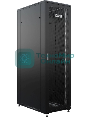 Шкаф серверный NTSS Премиум (NTSS-R42U60100PD/PDD-BL) напольный 42U 600x1000мм пер.дв.перфор. задн.дв.перфор.2-хст. 900кг черный 510мм 111кг 2210мм IP20