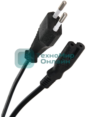 Кабель для аудио-видео техники IEC-320-C7--розетка 220V, 2-pin, 1,8м, медь, VCOM