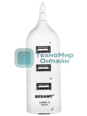 Разветвитель USB 2.0 Rexant на 4 порта