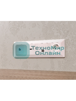 Комплект механизма TV розетки оконечной экранированной 5-1000MHz 3dB ALFA Жемчуг QUANT (AP2130, VM199) MA213005