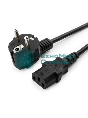 Кабель Gembird Power 250V 10A EUR, VDE питания сетевой, Евровилка, заземление, 5m (PC-186-VDE-5M)