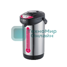 Термопот Centek CT-0080 черный, 3л, 600Вт, 3 способа подачи воды, корпус из нержавеющей стали