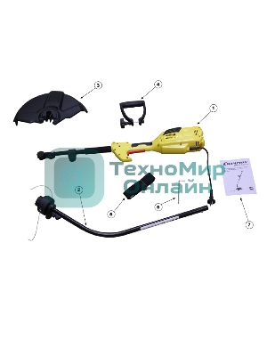 Триммер электрический Champion ET1003A, от сети, 1000 Вт