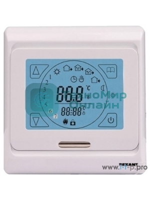 Терморегулятор сенсорный с автоматическим программированием Rexant, R91XT, 3680 Вт