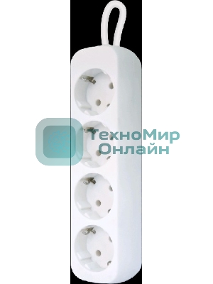 Удлинитель Defender E418 белый 1.8 м, 4 розетки 