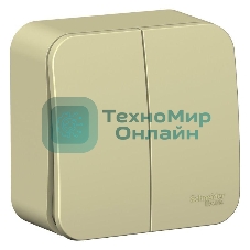 Выключатель 2-кл. ОП Blanca (сх.5) 10А 250 В изол. пласт. беж. SchE BLNVA105017