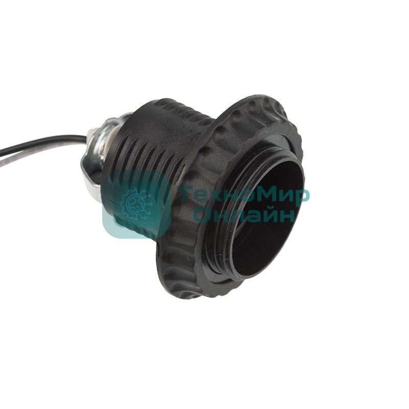 Патрон E27 Rexant с проводом 20 см черный