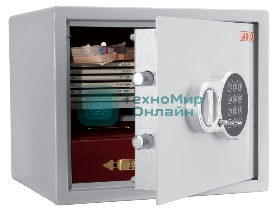 Сейф AIKO Т-40 EL (Внешние размеры:400х400х377 мм, Вес:19 кг)