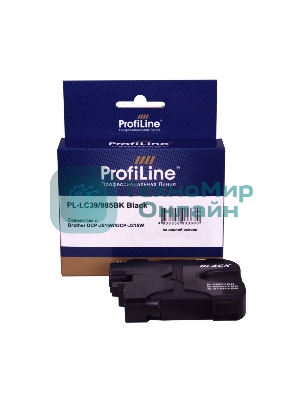 Картридж струйный ProfiLine PL-LC39/985BK для принтеров Brother DCP-J125/DCP-J315W/DCP-J515W/MFC-J220/MFC-J265W/MFC-J410/MFC-J415W с чернилами Black
