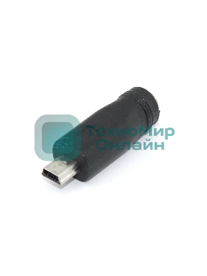 Переходник 5,5x2,1 мама на Mini USB папа 5 Pin