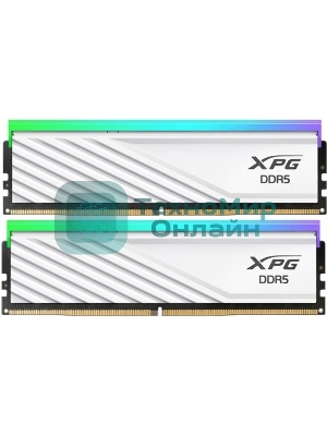 Оперативная память XPG Lancer Blade, DDR5, 32GB (2x16GB), 6400MHz, CL32, DIMM, с радиаторами, RGB, белый