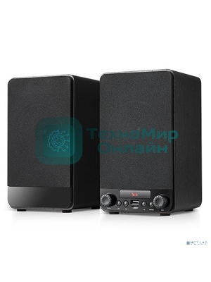 Акустическая система Dialog Jazz AJ-13 BLACK - акустические колонки 2.0, 2*15W RMS, Bluetooth, FM, USB+microSD reader