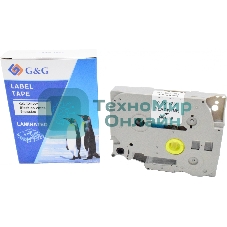 Картридж ленточный G&G GG-TZE221 черный на белом 9x8 для Brother 1010/1280/1280VP/2700VP