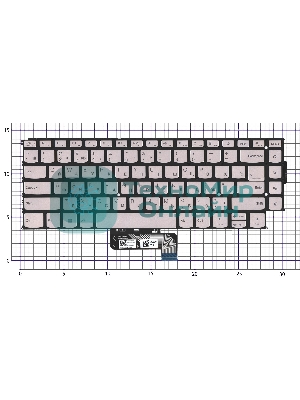 Клавиатура для ноутбука Lenovo Yoga 9 14IRP8 серебристая