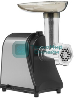 Мясорубка электрическая Vitek VT-3636 серебристый, 1700 Вт, 1.7 кг/мин, реверс, насадки - 4