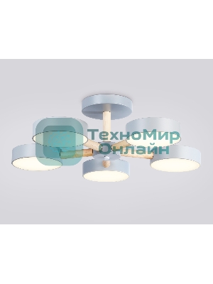 Светильник Ambrella light FL4826/5 GR серый 3000K-6400K 65W D580*160 (ПДУ ИК)