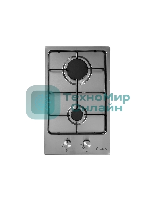 Газовая варочная панель LEX GVS 320 IX1000/3000Вт 2конфорки нерж.сталь