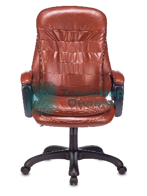 Кресло Бюрократ T-9950LT Boroko-37 коричневый, экокожа
