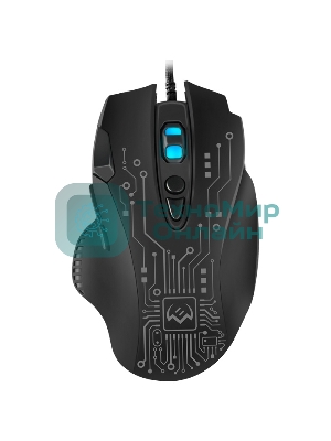 Мышь проводная SVEN RX-G715 черный, 3200 dpi, USB, кнопки - 8