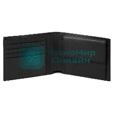 Кошелек мужской Piquadro Black Square PU257B3R/N черный натур.кожа