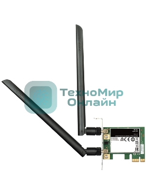 Сетевой адаптер WiFi D-Link DWA-582/RU/10/B1A DWA-582 PCI Express (ант.внеш.съем) 2ант. (упаковка 10 шт)