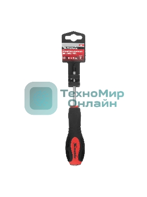 Отвертка Matrix Ударная, PH1x75 мм, двух-компонентная рукоятка, CrV