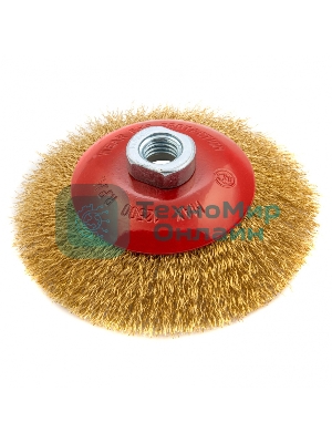 Кордщетка Matrix для ушм 125 мм м14 ''тарелка'' витая проволока