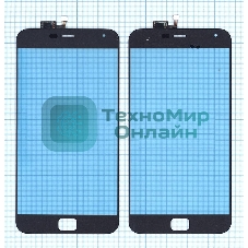 Сенсорное стекло (тачскрин) для Meizu MX4 Pro черное