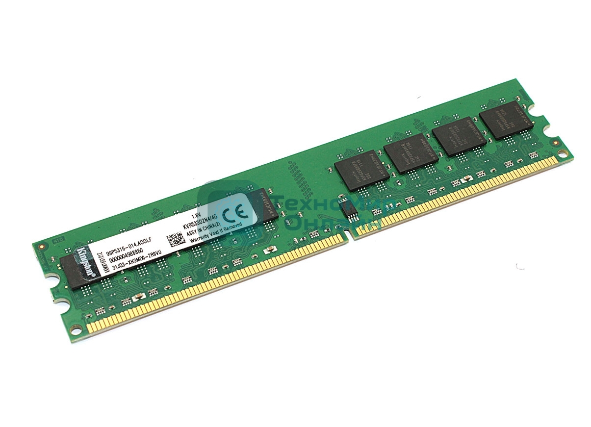 Оперативная память Kingston ValueRAM, DDR2, 4Gb (1x4GB), 533MHz, CL4, DIMM