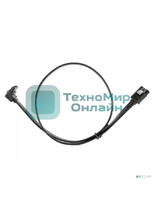 Кабель SATA M --SATA M 3.0V 7 pin угловой разъем Telecom 0.5m TUS705-0.5M