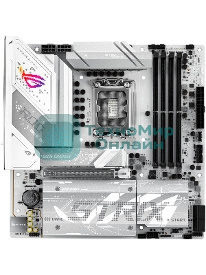 Материнская плата ASUS ROG STRIX B860-G GAMING WIFI, LGA 1851, Intel B860, 4xDDR5, 4xSATA, 4xM.2, 1xPCIe 5.0 x16, 1xDP, 1xHDMI, 1xThunderbolt 4, 1x 2.5Gb LAN, 1xUSB-C 20Gbps, 1xUSB-A 10Gbps, 3xUSB-A 5Gbps, 4xUSB-A 2.0, 2x3.5 мм, 7.1, mATX