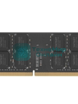 Оперативная память Patriot Signature, DDR4, 16GB (1x16 GB), 3200 MHz, CL22, SO-DIMM