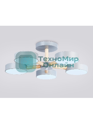 Светильник Ambrella light FL4826/5 GR серый 3000K-6400K 65W D580*160 (ПДУ ИК)