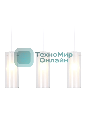 Светильник Ambrella light TR3675/3 CH/CL/FR хром/прозрачный/белый матовый E14/3 max 40W 640*110*900