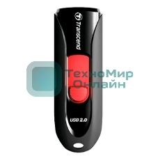 Флешка USB Transcend JetFlash 590 (TS16GJF590K), 16Gb, USB 2.0, R/W 15/5 черный/красный