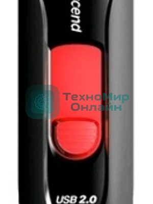 Флешка USB Transcend JetFlash 590 (TS16GJF590K), 16Gb, USB 2.0, R/W 15/5 черный/красный