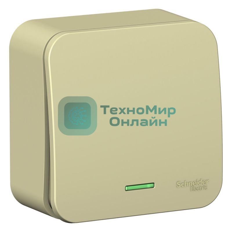 Выключатель 1-кл. ОП Blanca (сх.1) 10А 250 В изол. пласт. с подсветкой беж. SchE