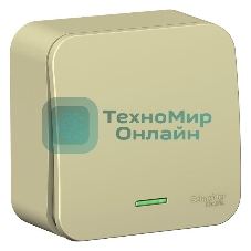 Выключатель 1-кл. ОП Blanca (сх.1) 10А 250 В изол. пласт. с подсветкой беж. SchE