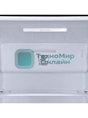 Холодильник Hyundai CS6503FV черное стекло двухкамерный 407/205л морозилка сбоку, No Frost, Side by Side