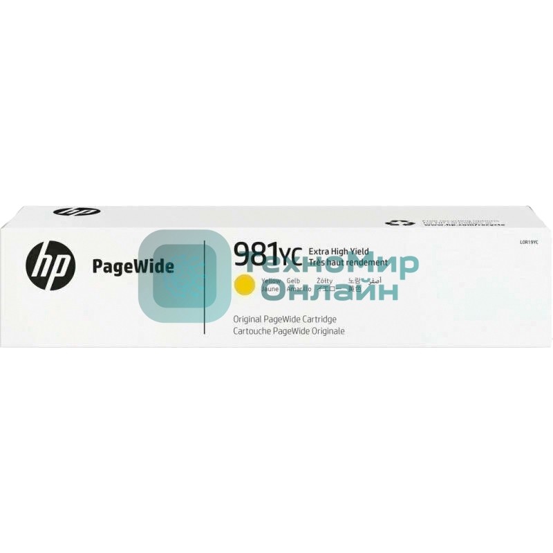 Картридж струйный HP 981YC желтый Extra High Yield