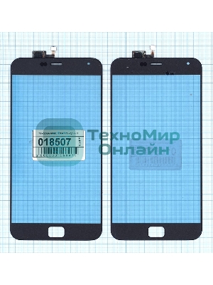 Сенсорное стекло (тачскрин) для Meizu MX4 Pro черное