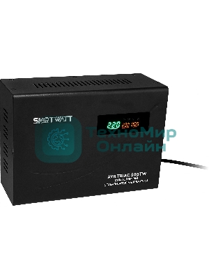 Стабилизатор напряжения Smartwatt AVR Triac 500TW 500ВА черный