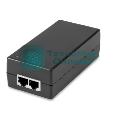 PoE-инжектор Gigabit Ethernet на 1 порт, мощностью до 65W. Совместим с оборудованием PoE IEEE 802.3af/at/bt. Мощность PoE на порт - до 65W. Напряжение PoE - 52V(конт. 1,2,4,5(+), 3,6,7,8(-)). Порты: вх. - 1 x RJ45(10/100/1000 Base-T), вых. 1 x RJ45(10/100/1000 Base-T, PoE 52V). Встроенная грозозащита 3kV. Питание: AC100-240V. Размеры (ШхВхГ): 60x40x120мм. Вес: 0,3кг. Рабочая температура -10...+65 гр.С