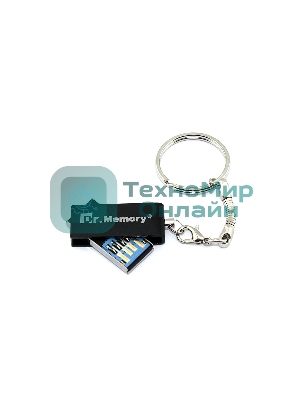 Флешка USB Dr. Memory 005, 8Gb, USB 3.0, R/W 25/15, серебристый/черный