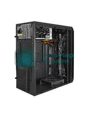 Компьютерный корпус Miditower ExeGate XP-334UC-UNS500 (ATX, БП UNS500 с вент. 12см, 1хUSB/1хUSB 3.0/1хTypeC, аудио, черный)